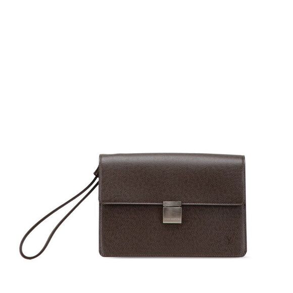 Louis Vuitton Selenga Taiga Clutch Bag - Picture 1 of 10